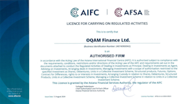 MAQO Finance Ltd Licence